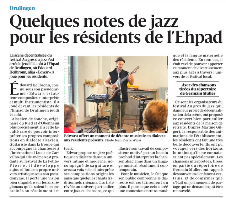 DNA Aout 25 - Festival au Grès du Jazz
